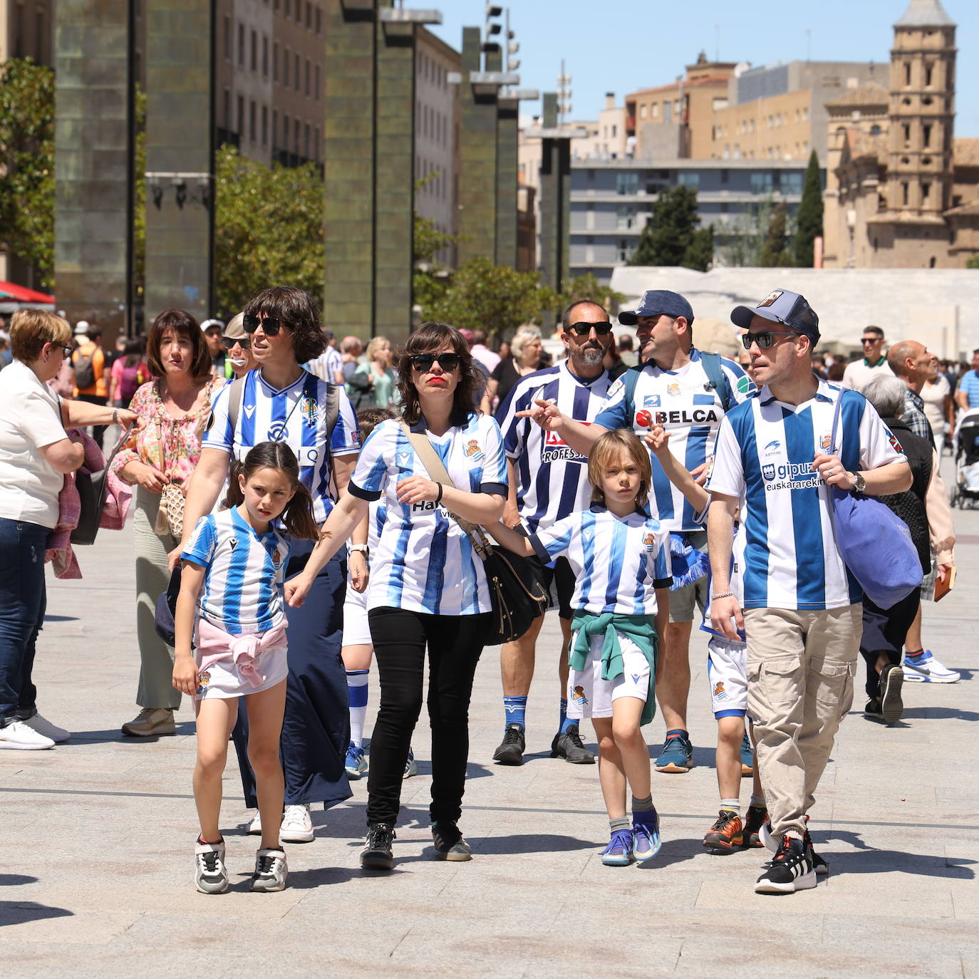 La afición txuri urdin se deja notar en Zaragoza