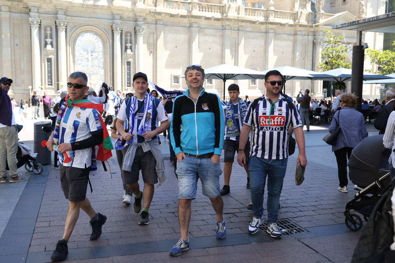 La afición txuri urdin se deja notar en Zaragoza