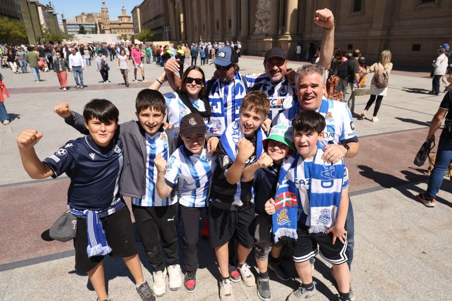 La afición txuri urdin se deja notar en Zaragoza