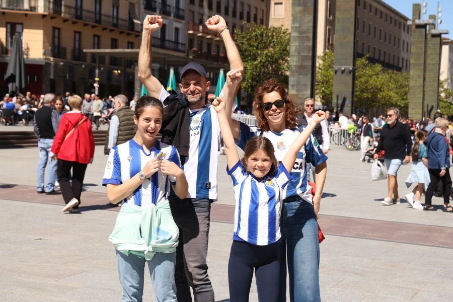 La afición txuri urdin se deja notar en Zaragoza