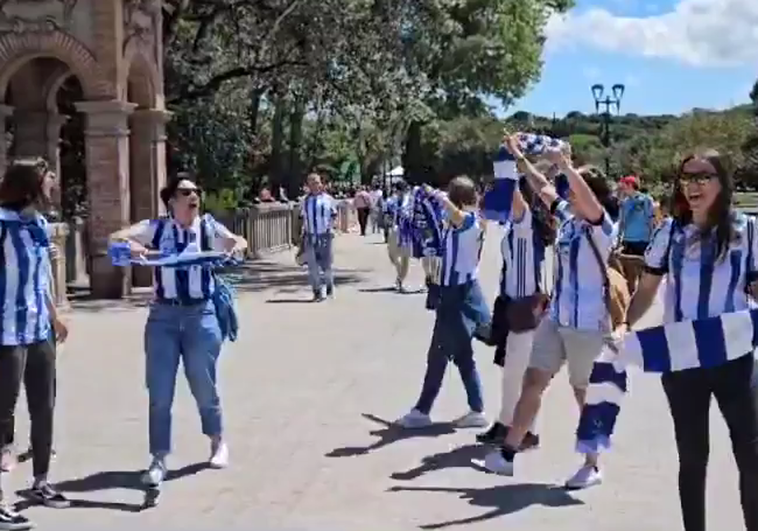 Así suena el 'Erreala ale' a los pies de La Romareda