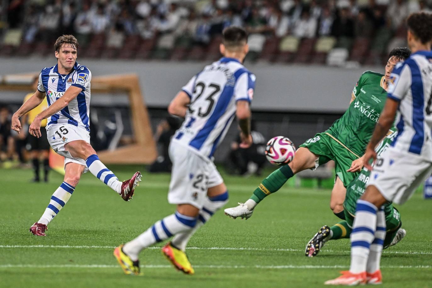 Las imágenes del Tokyo Verdy - Real Sociedad