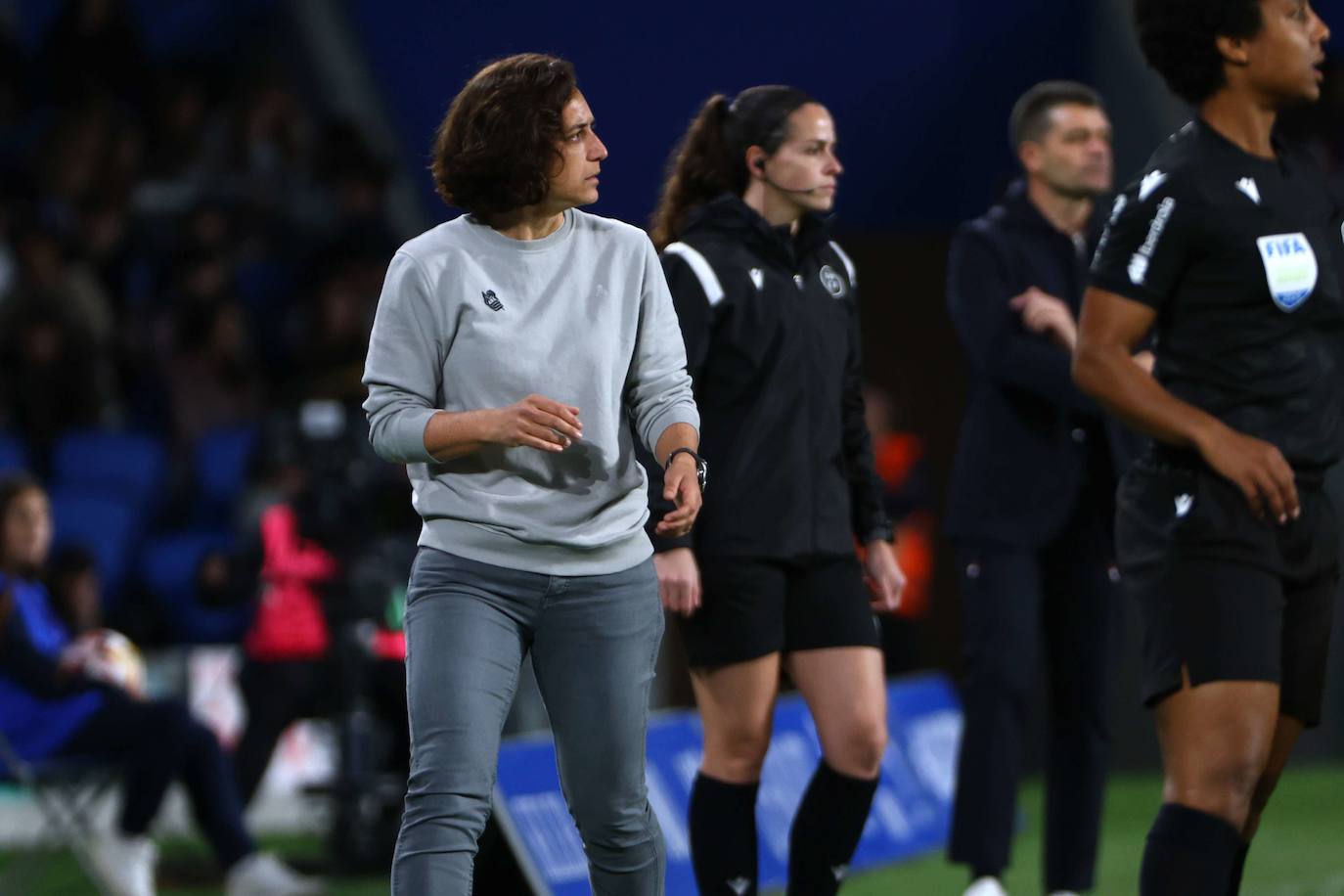 Natalia Arroyo durante un partido