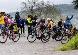 Clasificación general de la etapa 2 de la Vuelta al País Vasco femenina