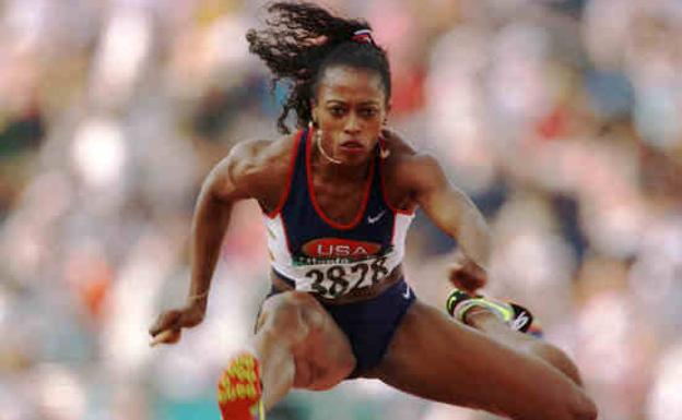 Gail Devers, en una prueba. 