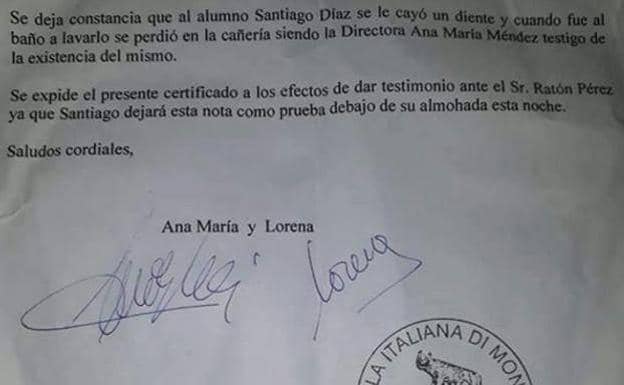 La carta de una maestra al Ratón Pérez que se ha hecho viral