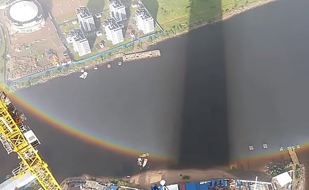 El espectacular vídeo que revela la verdadera forma de un arcoiris
