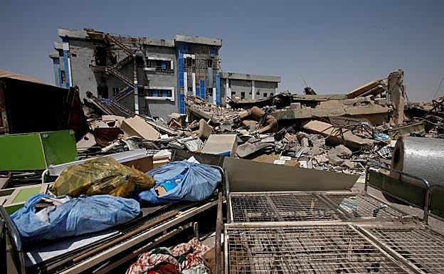 Estragos de la guerra en Mosul.