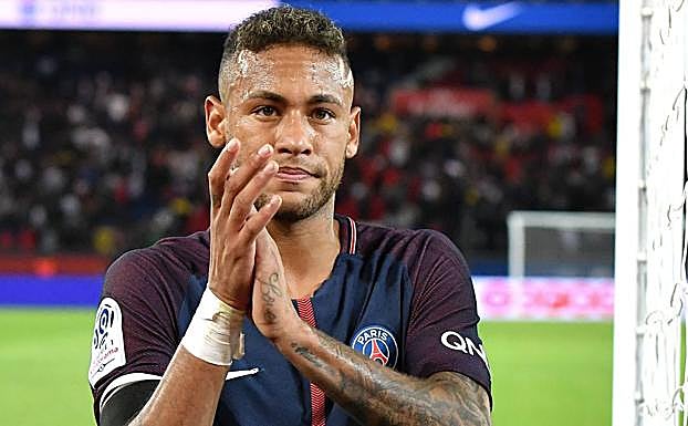 Neymar, en un partido con el PSG. 