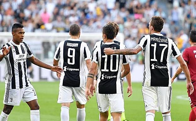 Los jugadores de la Juventus. 