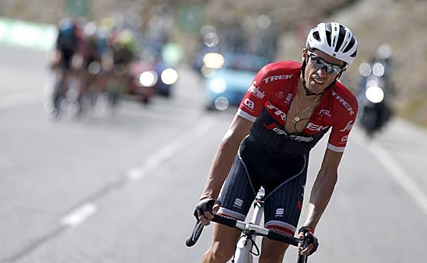 Alberto Contador, en la etapa del domingo. 