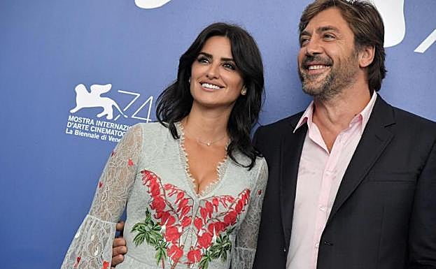 Penélope Cruz y Javier Bardem, en Venecia