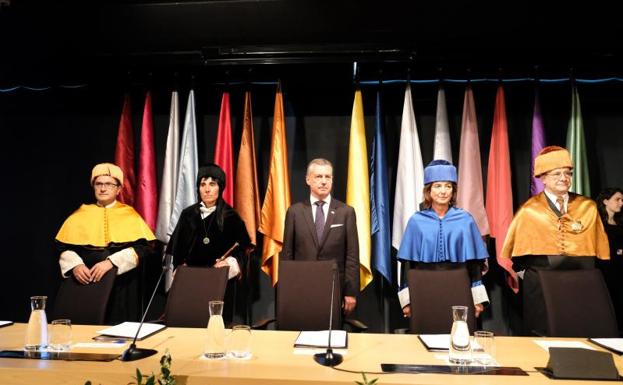 Apertura del curso en la UPV, presidida por el lehendakari Urkullu