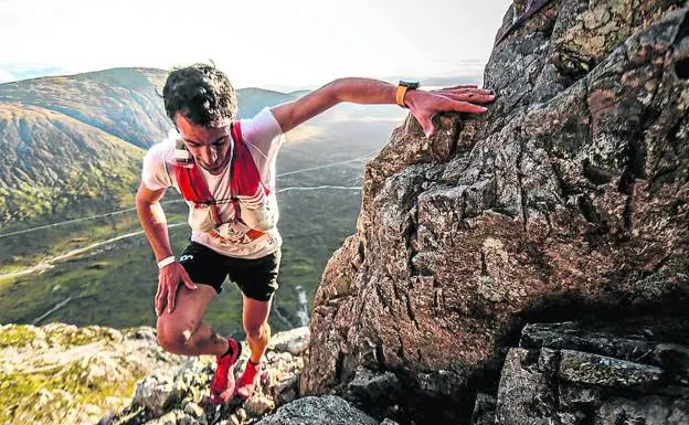 Kilian Jornet, durante la Salomon Skyline Scotland, una de las carreras de montaña más duras del mundo. 