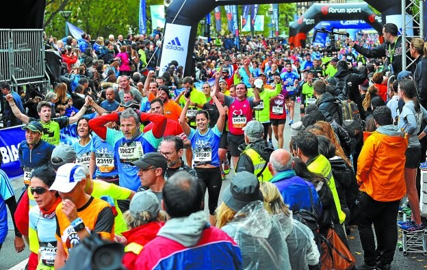 Multitudinaria. La Behobia-San Sebastián de este año volverá a ser una fiesta.