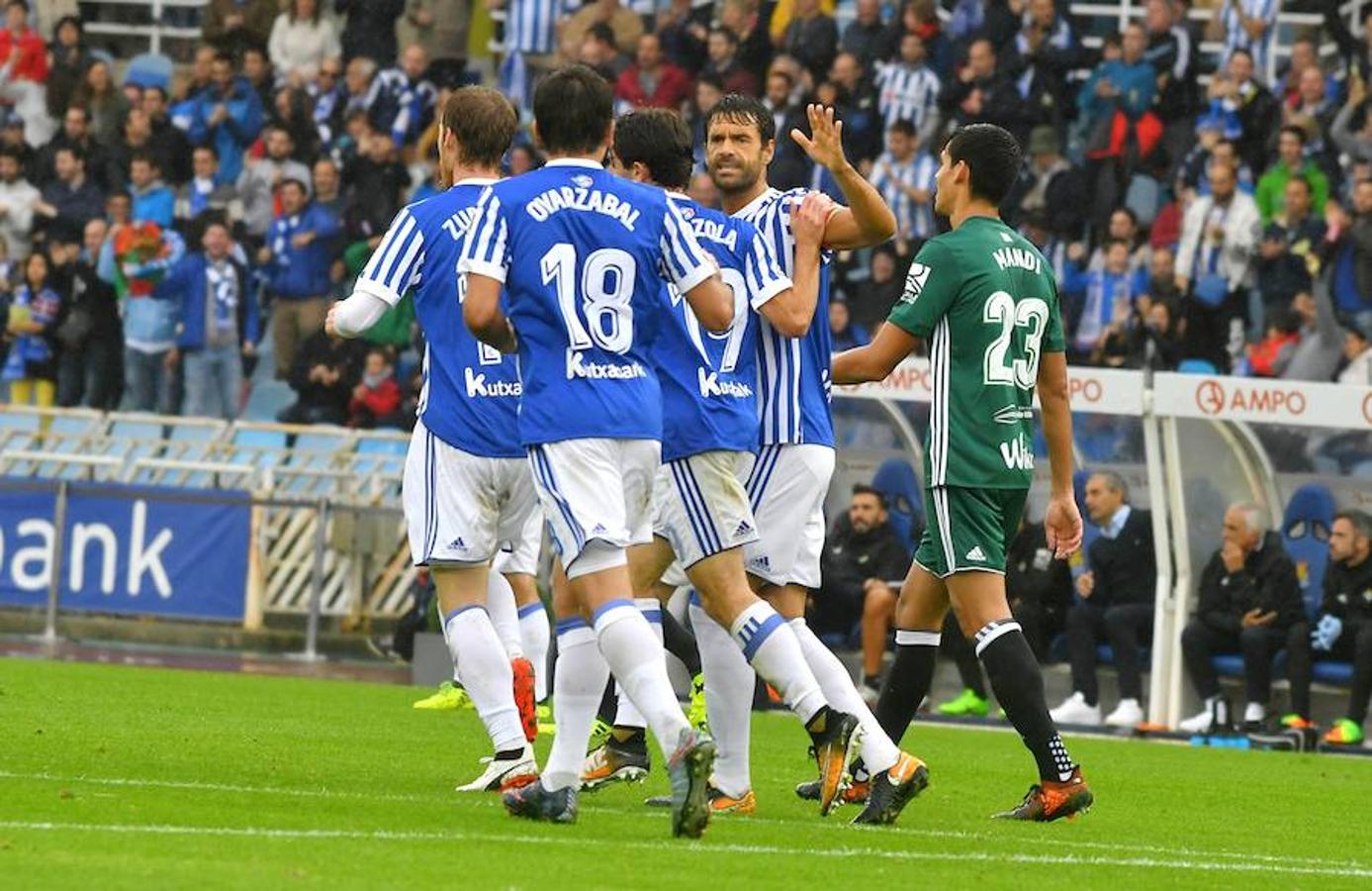 La Real Sociedad y el Betis han acabado en tablas después de un partido emocionante, repleto de goles y emoción