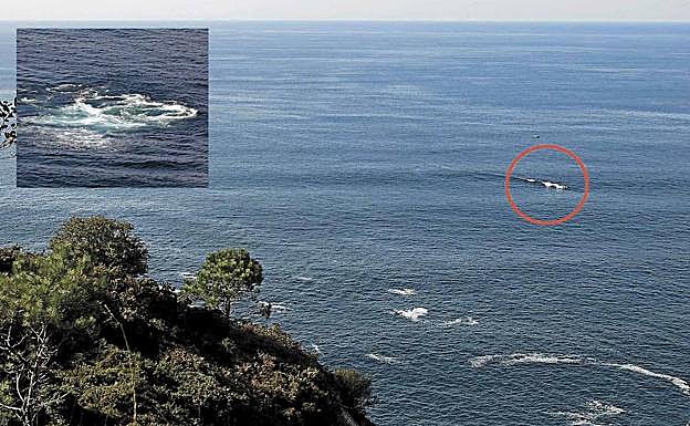 Picachilla se adivina desde las faldas del monte Ulia a una milla de la costa, donde rompe la espuma del mar. 