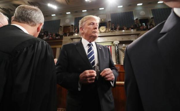 Donald Trump, en el Congreso de EE UU.