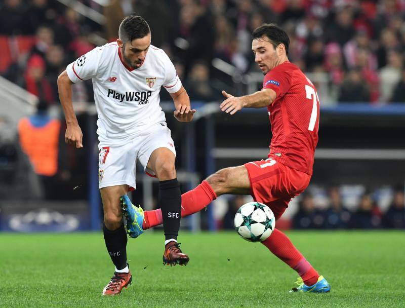 El Spartak y el Sevilla disputaron la tercera jornada de la fase de grupos de la Liga de Campeones en Moscú.