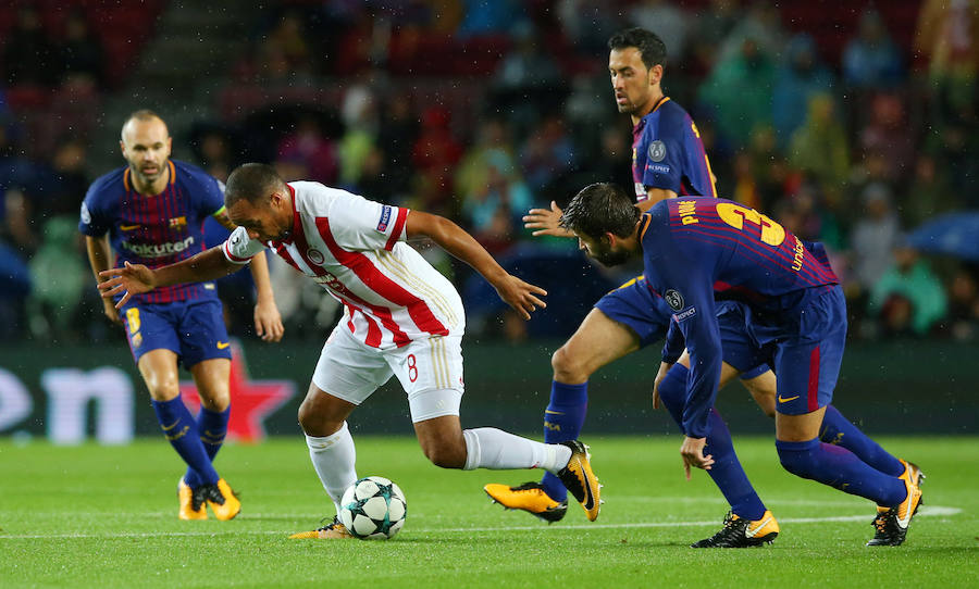 El conjunto azulgrana se impuso por 3-1 a un Olympiacos muy blando. 