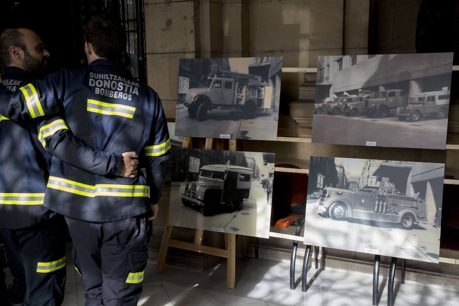 El alcalde de San Sebastián, Eeneko Goia, destaca que los bomberos son «el pilar de la seguridad y la tranquilidad» de la ciudad.