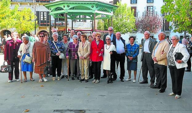 Algunos de los homenajeados. 