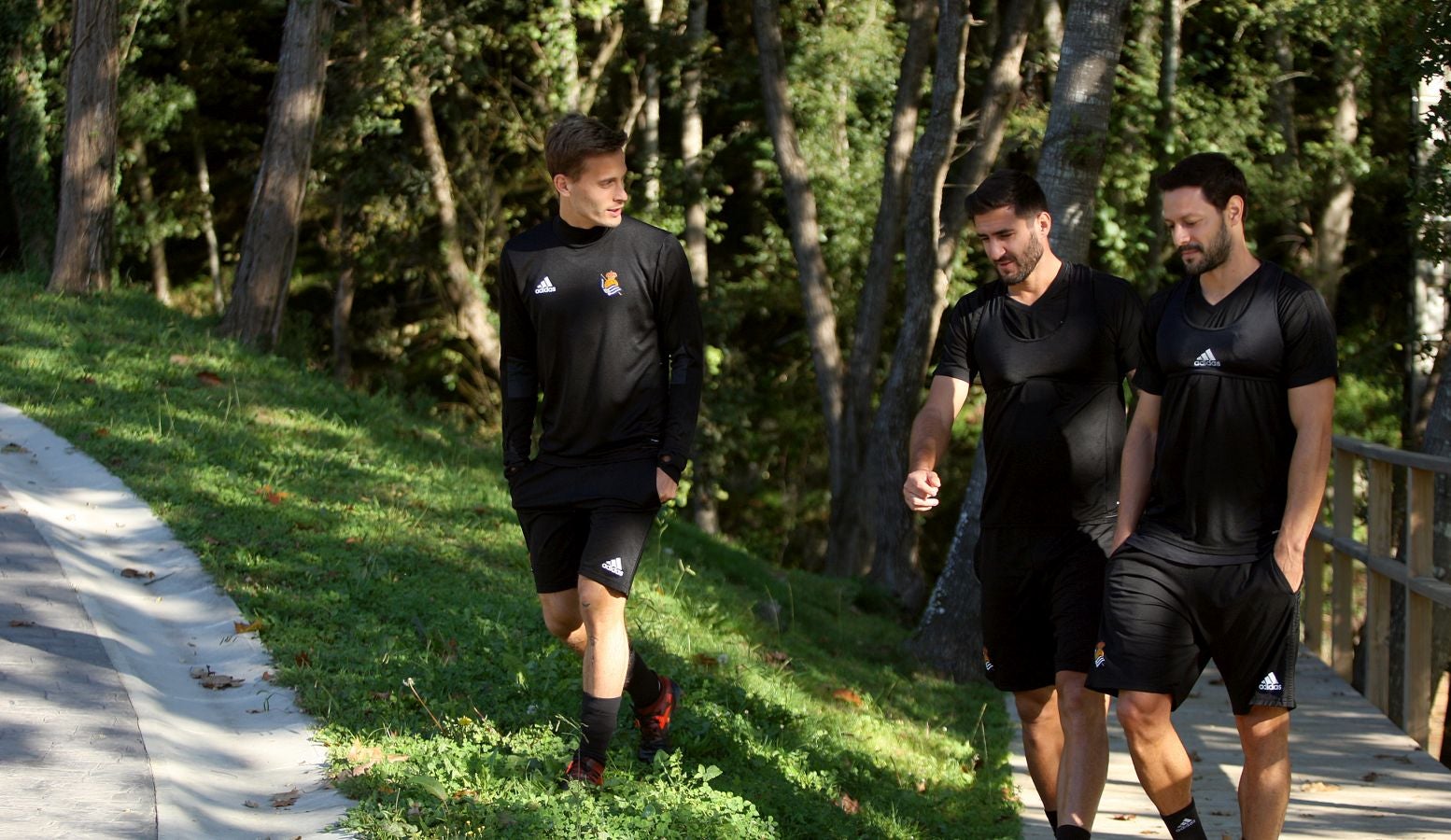 Los jugadores de la Real Sociedad se han ejercitado en Zubieta para preparar el encuentro de Copa ante el Lleida