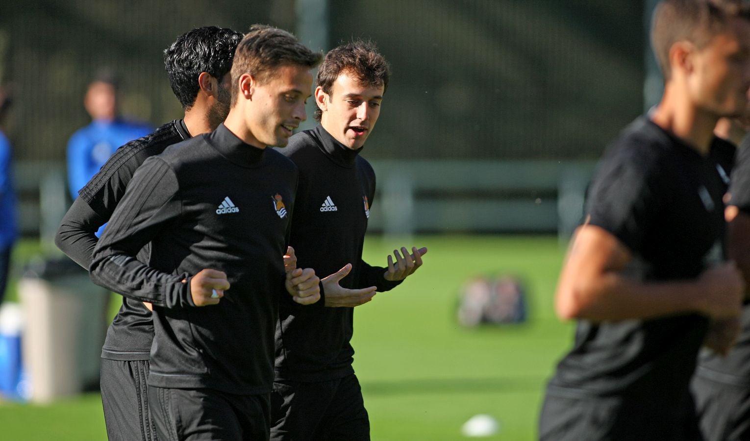 Los jugadores de la Real Sociedad se han ejercitado en Zubieta para preparar el encuentro de Copa ante el Lleida