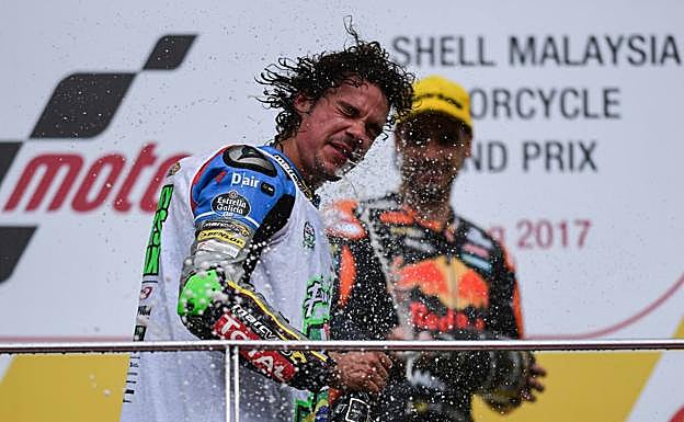 Morbidelli bañado en champagne. 