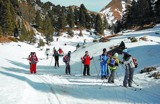 Jóvenes en una edición anterior de la Semana Blanca. 