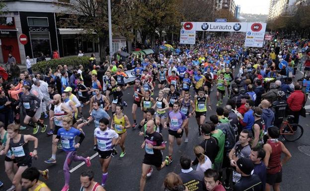 El Maratón de San Sebastián el año pasado.