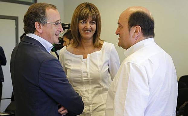 Alonso, Mendia y Ortuzar, en una imagen de archivo. 