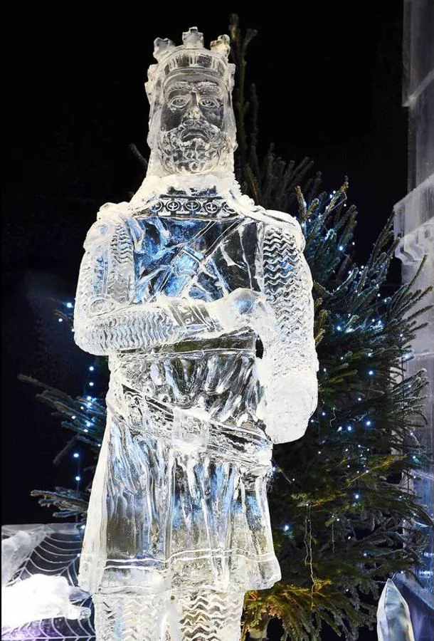 Esculturas de hielo que parecen reales. La exposición 'The Ice Adventure: A Journey Through Frozen Scotland' podrá verse en Edimburgo.