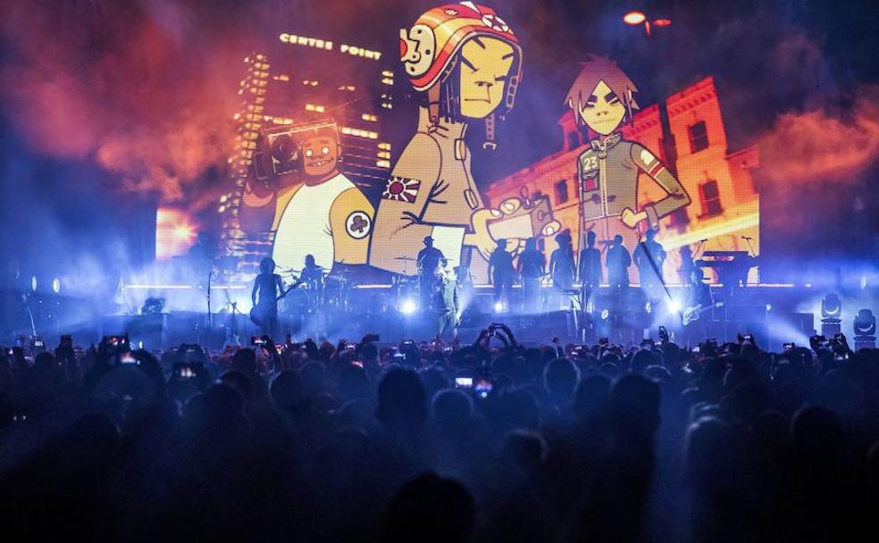 Concierto de Gorillaz el pasado 13 de noviembre en Budapest.