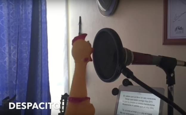 La divertida versión del pollo de 'Despacito'