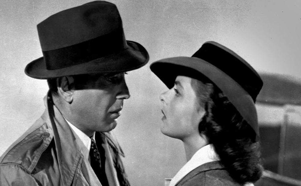 Humphrey Bogart e Ingrid Bergman en 'Casablanca' (1942).