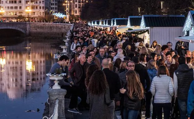 Mercado de Navidad en el Paseo de Francia el año pasado. 