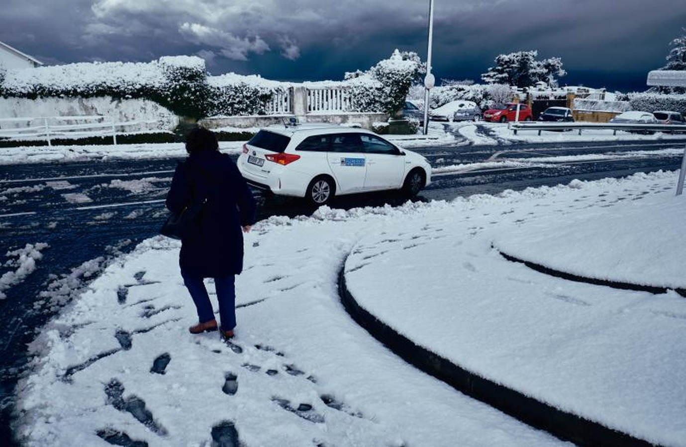 La primera nevada ha dejado estampas únicas en el territorio