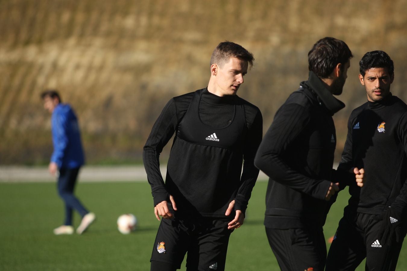 La Real Sociedad ha realizado este miércoles el último entrenamiento antes del partido del jueves ante el Zenit de San Petersburgo.