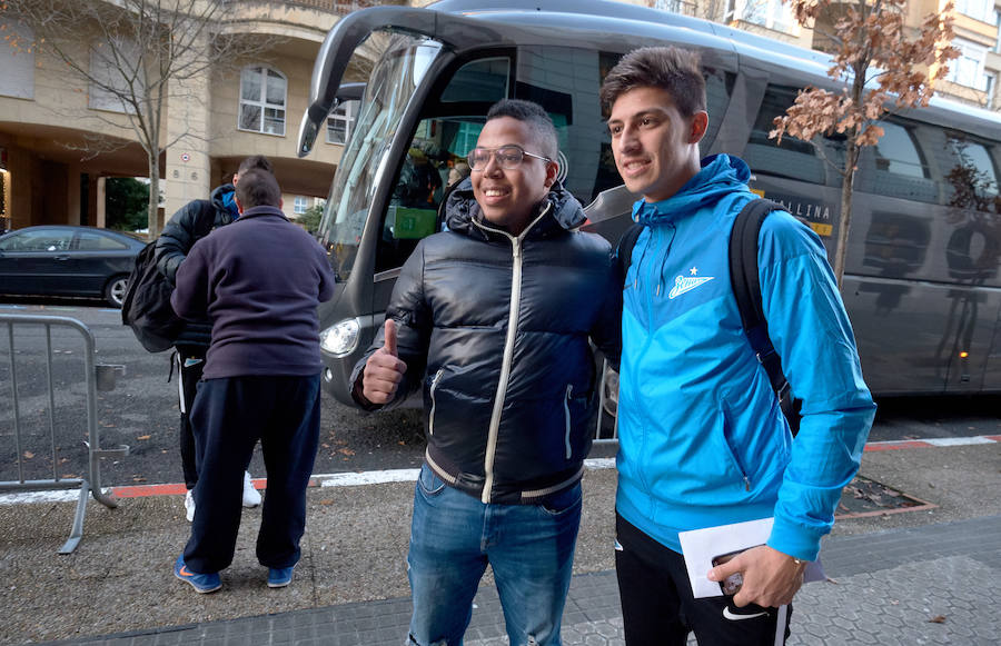 El Zenit entrena en Anoeta