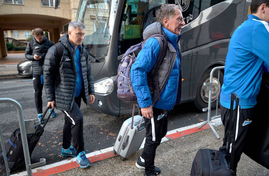 El Zenit entrena en Anoeta