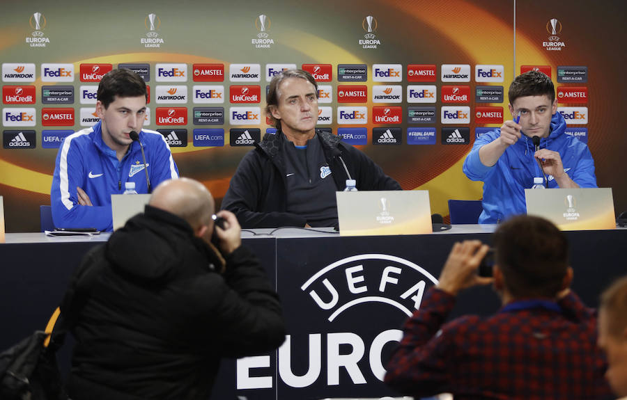 El Zenit entrena en Anoeta