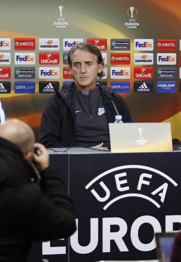 El Zenit entrena en Anoeta