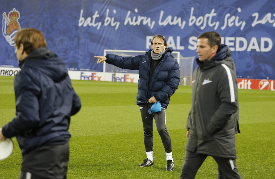 El Zenit entrena en Anoeta
