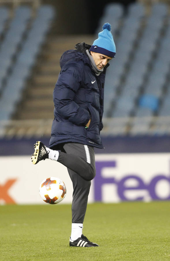 El Zenit entrena en Anoeta