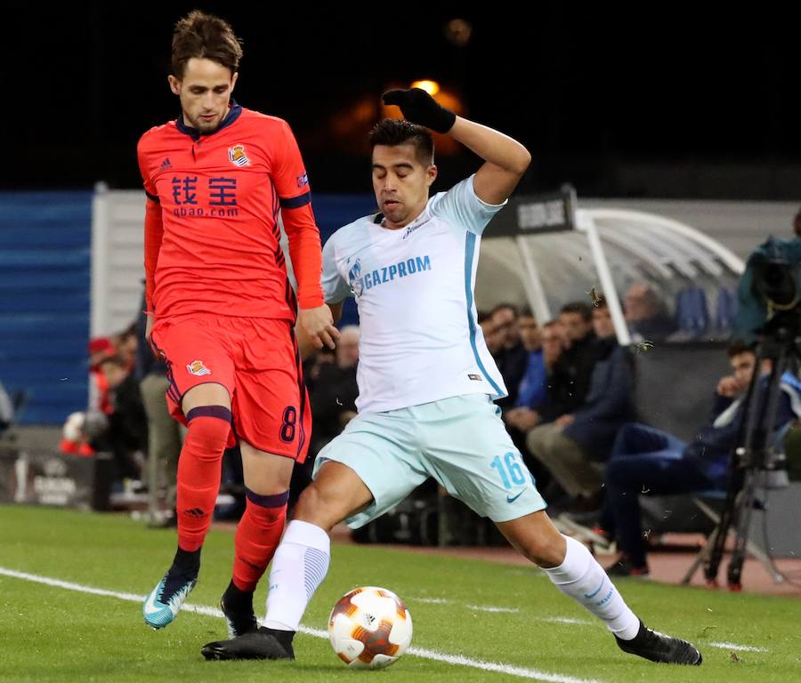 Las mejores imágenes del encuentro de Europa League entre la Real Sociedad y el Zenit en Anoeta