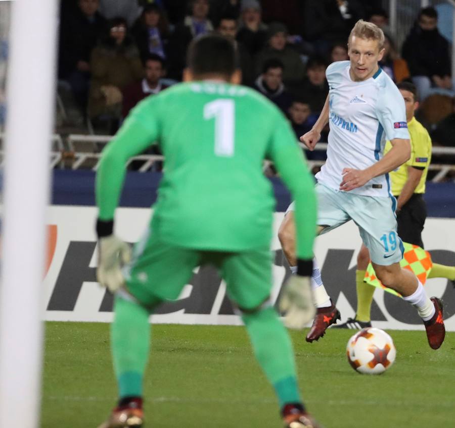 Las mejores imágenes del encuentro de Europa League entre la Real Sociedad y el Zenit en Anoeta