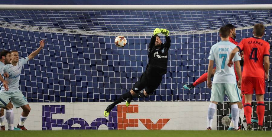 Las mejores imágenes del encuentro de Europa League entre la Real Sociedad y el Zenit en Anoeta