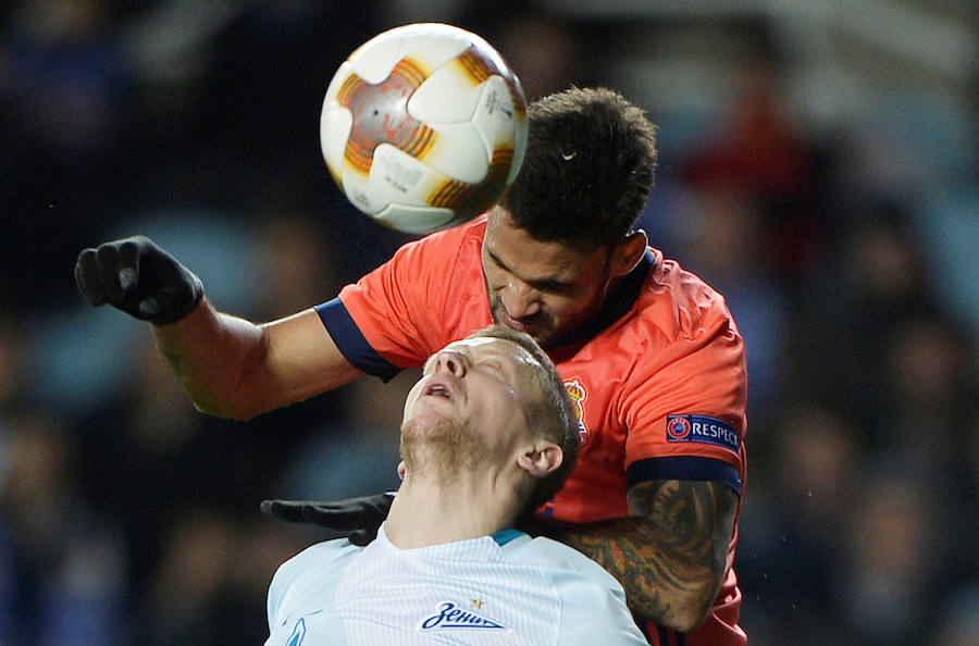 Las mejores imágenes del encuentro de Europa League entre la Real Sociedad y el Zenit en Anoeta