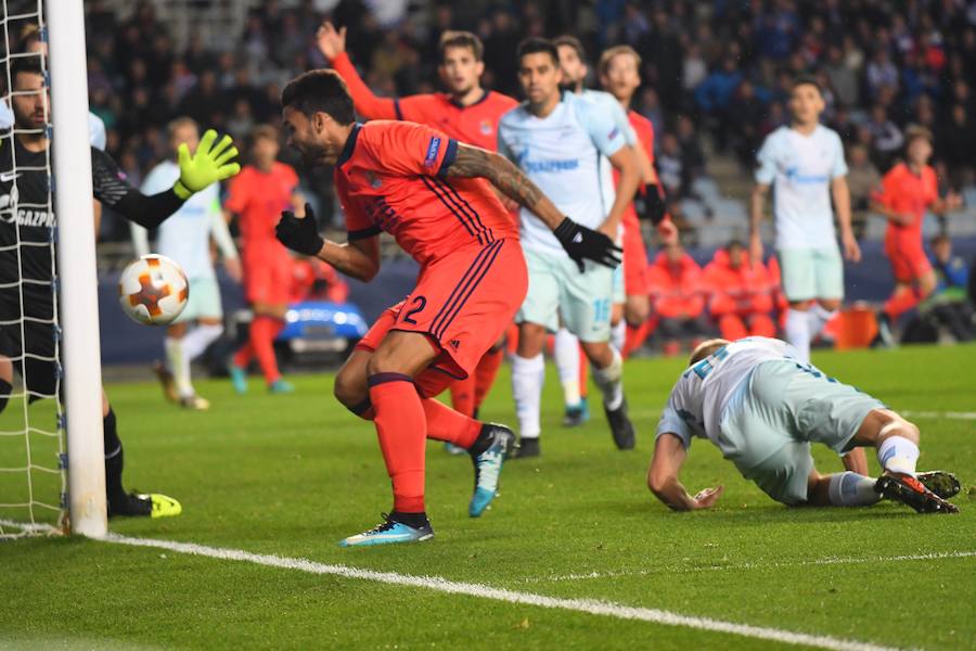 Las mejores imágenes del encuentro de Europa League entre la Real Sociedad y el Zenit en Anoeta
